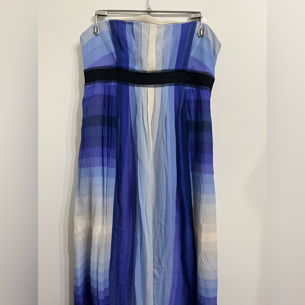 BCBG Silk strapless maxi dress